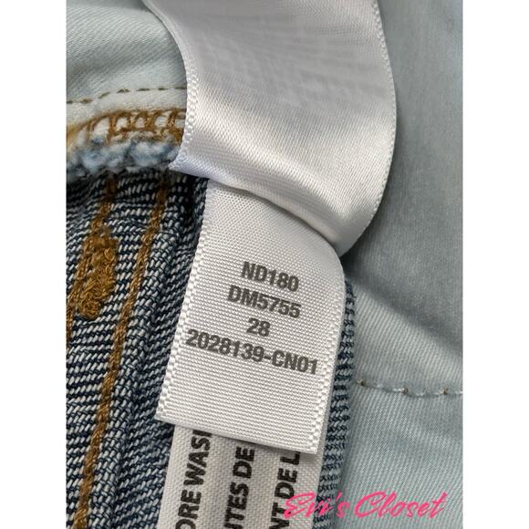 Madewell The Perfect Jean Short in Burnett Wash Tencel Lyocell Size 24 - Picture 11 of 14